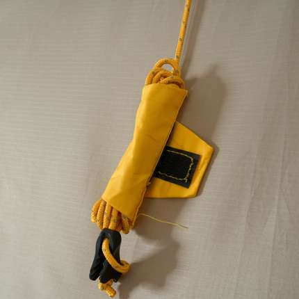 Reflective guy lines with flags