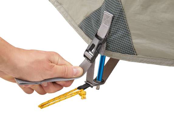 Reinforced guy points (Power triangle)