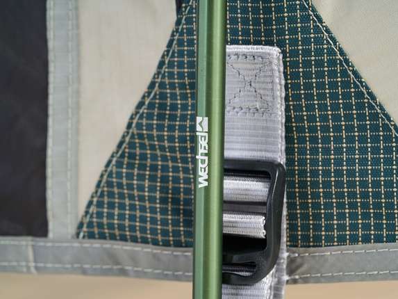 Reinforced guy points (Power triangle)